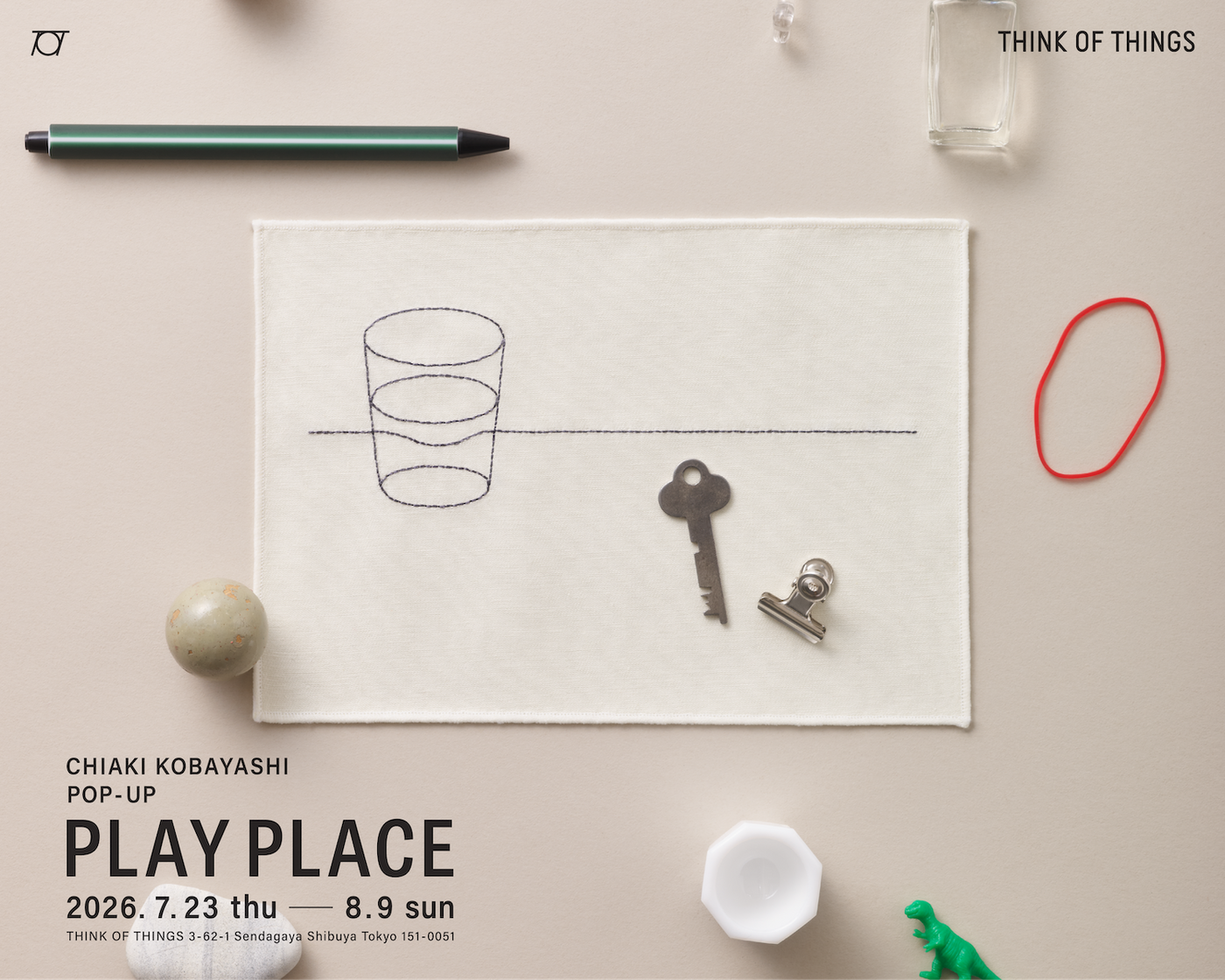 イラストレーター・グラフィックデザイナー小林千秋によるPOPUP「PLAY PLACE」を開催します！