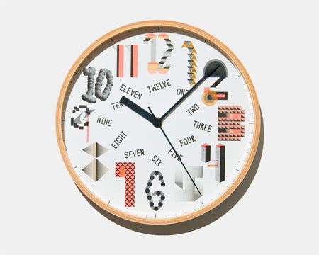 COLOR TYPE CLOCK by JIN NAGAO (9124601725093)