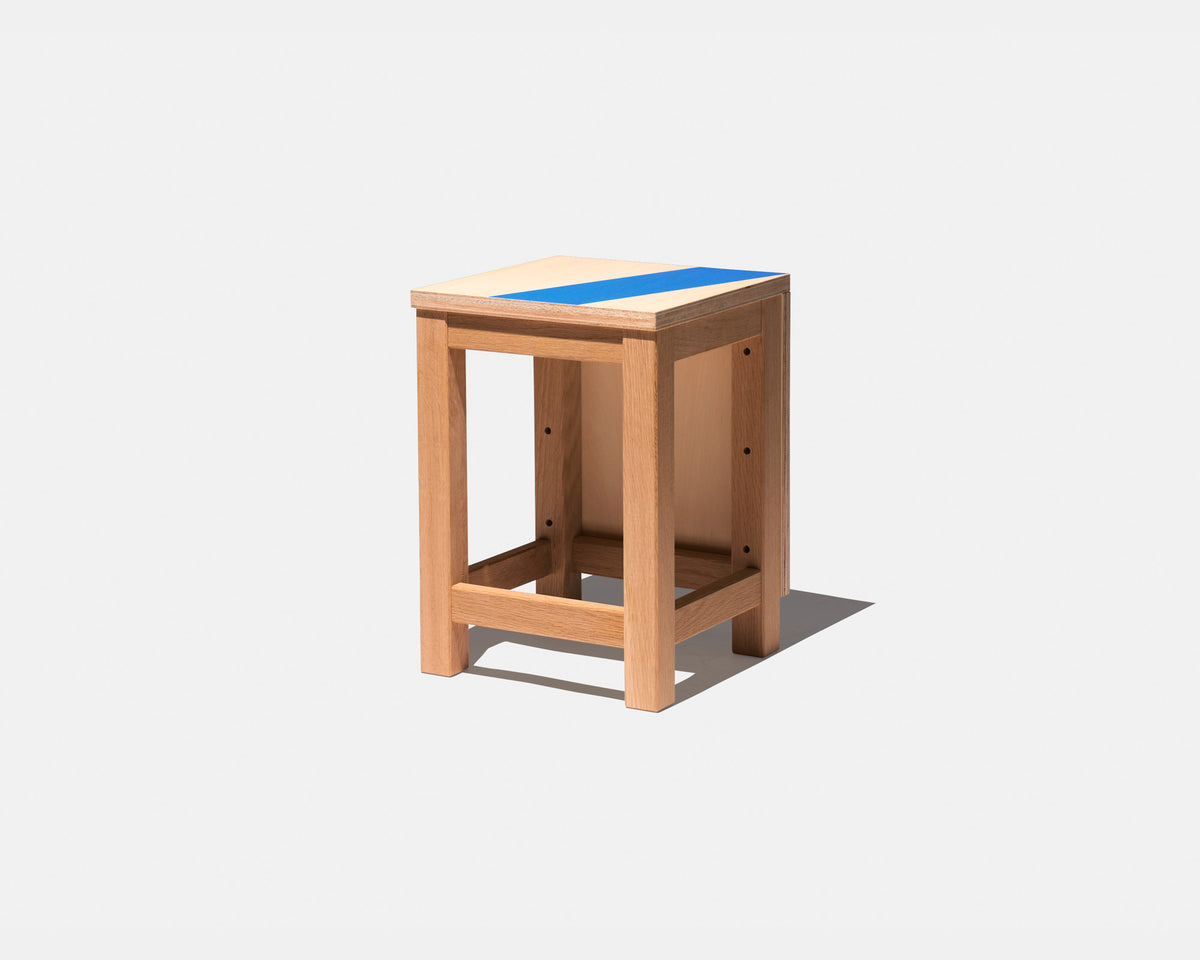 CRAFT SQUARE STOOL TOT STRIPE ＊図工椅子　TOTストライプ