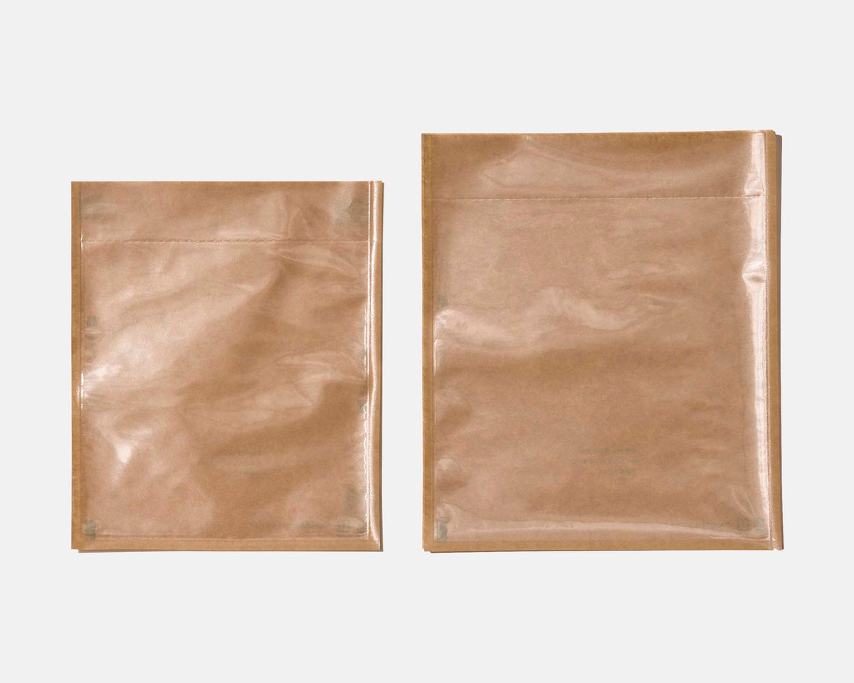 片面透明耐熱油物袋