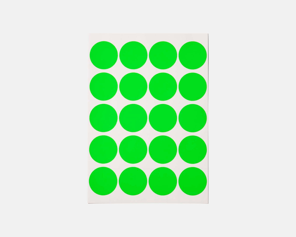 蛍光ドットシール