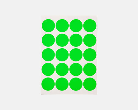 蛍光ドットシール