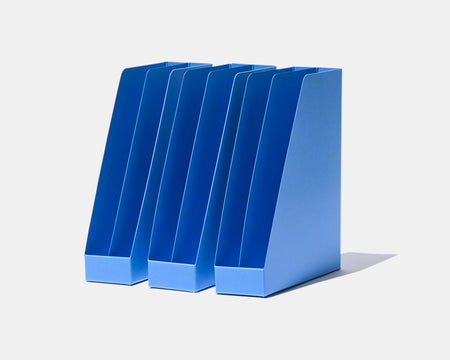 EX-STAND FILE BOX A4 BLUE SET＊EX-スタンドファイルボックス A4 ブルー【3個セット】