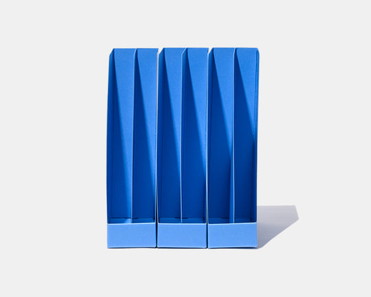 EX-STAND FILE BOX A4 BLUE SET＊EX-スタンドファイルボックス A4 ブルー【3個セット】