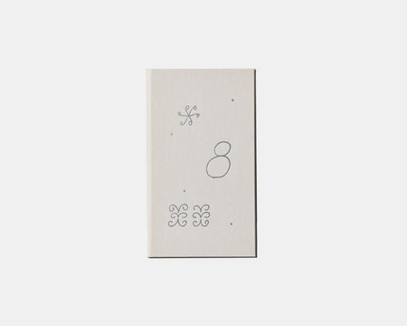 FIELD NOTEBOOK by La mela with Fèves WHITE＊La mela with feves 測量野帳「雪の日の庭」