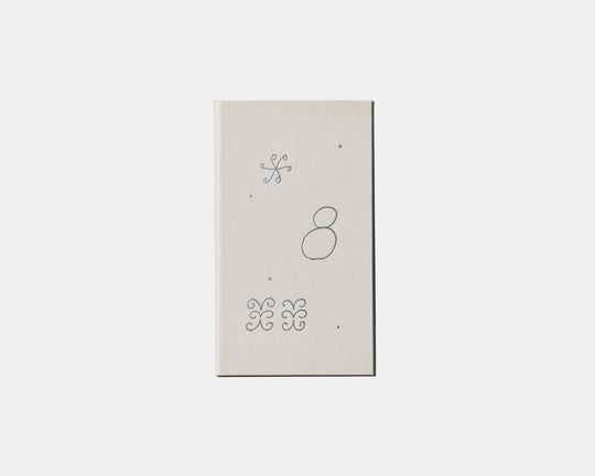 FIELD NOTEBOOK by La mela with Fèves WHITE＊La mela with feves 測量野帳「雪の日の庭」