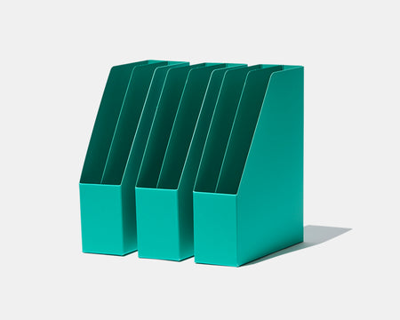 EX-STAND FILE BOX A4 GREEN SET＊EX-スタンドファイルボックス A4 グリーン【3個セット】