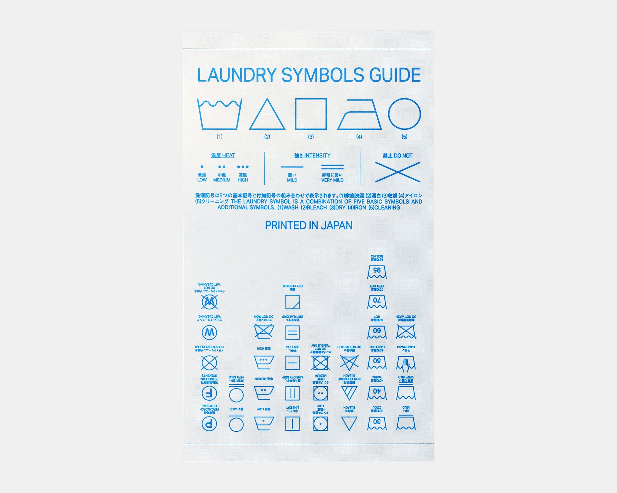 LAUNDRY SYMBOLS GUIDE by YUWA HOZAKI | THINK OF THINGS