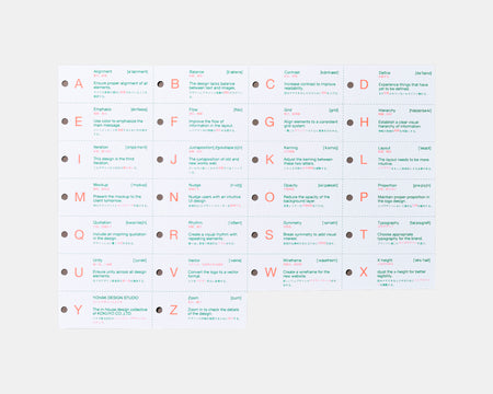 デザイナーのアルファベット表 by NANAE KOBAYASHI