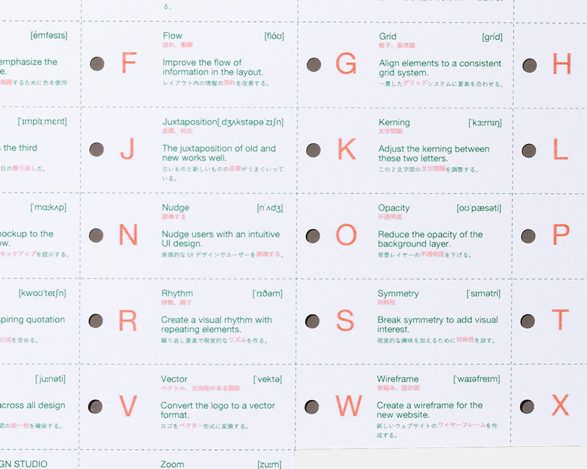 デザイナーのアルファベット表 by NANAE KOBAYASHI (9124599759013)
